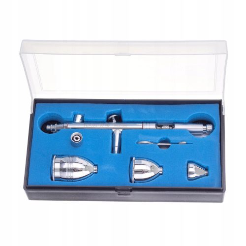 Professzionális airbrush pisztoly 0,8 mm-es fúvókával 3 tartállyal Fengda BD-183