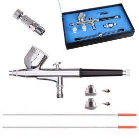   Modellező airbrush festékszóró készlet 3 fúvókával, gyorscsatlakozóval 0.2, 0.3, 0.5 mm Technic HS-30KT