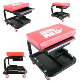   Műhelyszék szerszámtartóval és fiókkal, golyóscsapágyas kerekekkel Big Red TR6100C