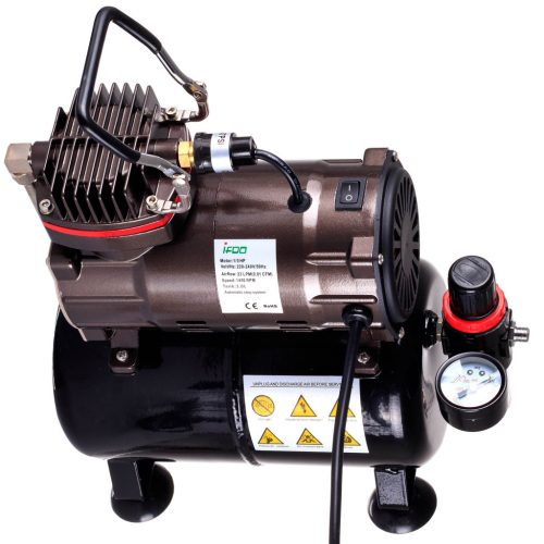 Professzionális modellező kompresszor 3 literes tartállyal, 23 l/perc  Technic TC-80T