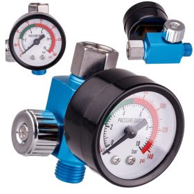   Mini nyomáscsökkentő, nyomásszabályzó festékpisztolyokhoz 1/4" Sicopro Air Green MF-07