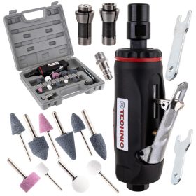   Egyenes szárú pneumatikus csíszoló kofferben Technic AT-7032BK