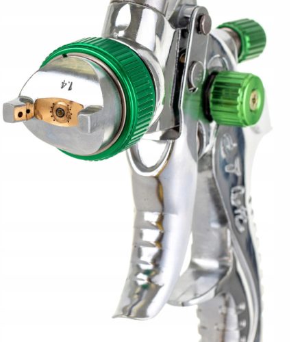 Festőpisztoly készlet 4 db HVLP fúvókával 1.4, 1.7, 2.0, 2.5 mm+ tartály 600ml TC Technic H-601K