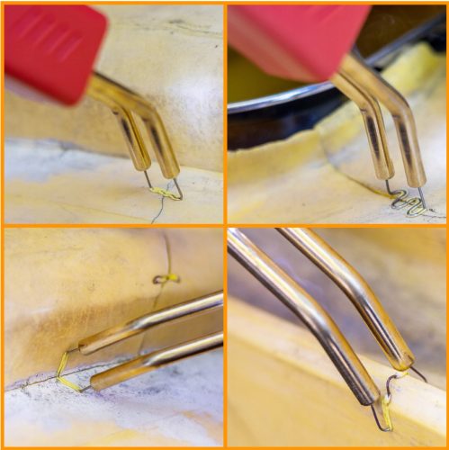 Hegesztőgép készlet kapcsokkal műanyag javításhoz és megerősítéshez TC Technic DN-F1327