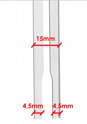 Tartalék penge termikus késhez 25 cm egyenes