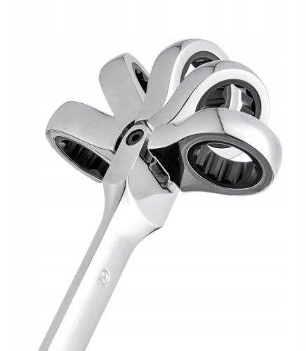 7 db-os csuklós racsnis csillag-villáskulcs készlet  8-19 mm TC Technic E1612