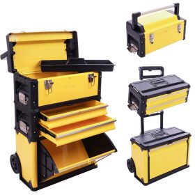   Funkcionális szerszámos kocsi, amely 3 különálló szegmensre osztható