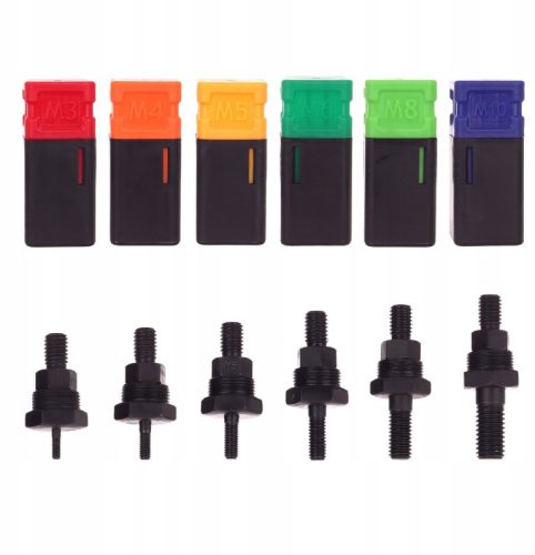 Szegecsanyahúzó fogó kofferben M3-M10 fejekkel és szegecsanyákkal TC Technic SK2515