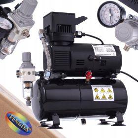   Professzionális airbrush kompresszor két ventilátorral Fengda AG-426