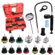 Hűtőrendszer szivárgás, nyomás és hőmérséklet vizsgáló készlet műanyag kofferben, 18 részes - TC Technic
