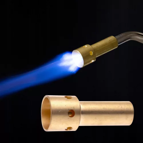 Mapp propán gázégő piezo gyújtással forrasztáshoz 3 fúvókával 2800°C  TC Technic 022CGA-SET