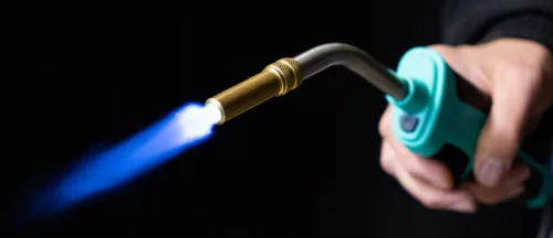 Mapp gázégő, propán-propilén gázokhoz,örvény fúvókával és hosszabbító gáz tömlővel, piezo gyújtással TC Technic 110CGA