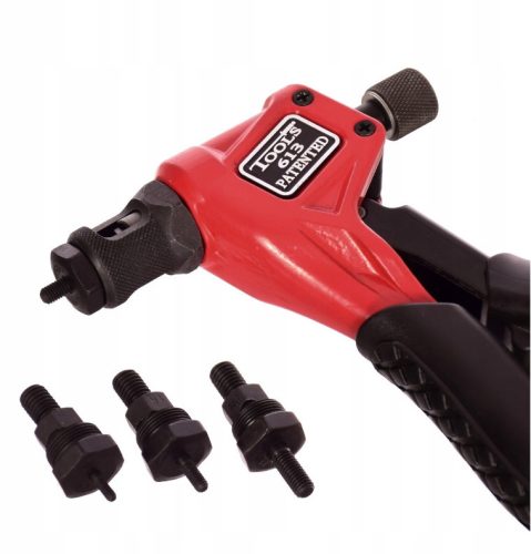 Professzionális kézi szegecselő vakszegecsanyákhoz kofferben 200 mm, M3 M4 M5 M6  TC Technic  BT-613-BMC