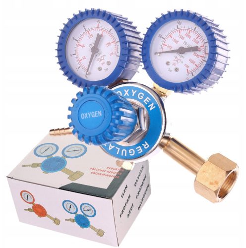 Oxigén reduktor, nyomáscsökkentő mérőórával 200 bar 3/4"  TC Technic 2074