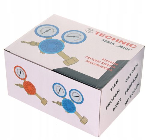 Oxigén reduktor, nyomáscsökkentő mérőórával 200 bar 3/4"  TC Technic 2074