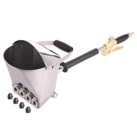   Pneumatikus vakológép gipszhabarcs felhordáshoz oldalfalra és mennyezetre 8 db fém fúvókával, fedővel