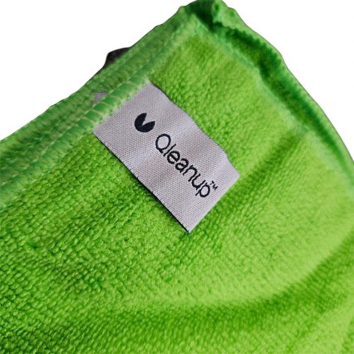 Professzionális mikroszálas törlőkendő csomag 40x40 cm, (10 darab) zöld, 280gsm  -  QLEANUP OPTI GREEN