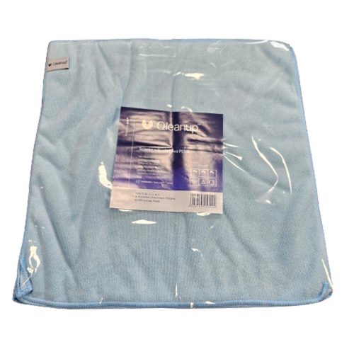 Professzionális mikroszálas törlőkendő csomag 40x40 cm (5 darab) kék, 400 gsm - QLEANUP PLUS BLUE