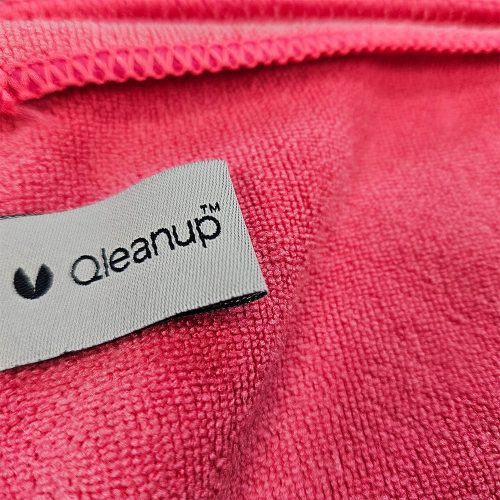 Professzionális mikroszálas törlőkendő csomag 40x40 cm (5 darab) piros, 400 gsm - QLEANUP PLUS RED