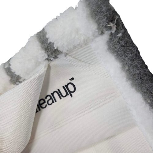 Professzionális zsebes/füles, mikroszálas kombi mop huzat fényes felületekhez 42,5x16,5 cm - Qleanup GSMMPS