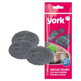 Acélhálós súroló párna 3 db - YORK