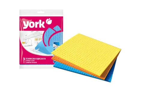 Szivacskendő 17,5 x 15,5 cm 3 db - YORK