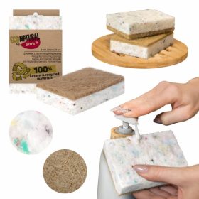   Újrahasznosított ECO konyhai súrolószivacs 3 db - YORK ECO NATURAL