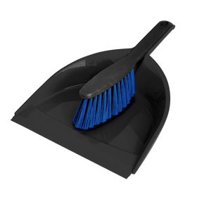   Szemeteslapát kefével újrahasznosított anyagból CLIP AZUR - YORK - CLEAN HOUSE