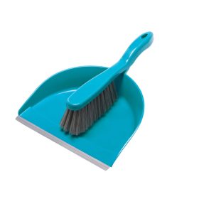   Szemeteslapát gumiszegéllyel és kefével újrahasznosított anyagból CORAL - YORK - CLEAN HOUSE