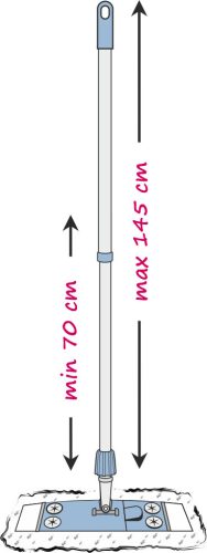 Mágneses lapos MOP és 145cm-es teleszkópos nyél MAGNETIC - YORK - CLEAN HOUSE