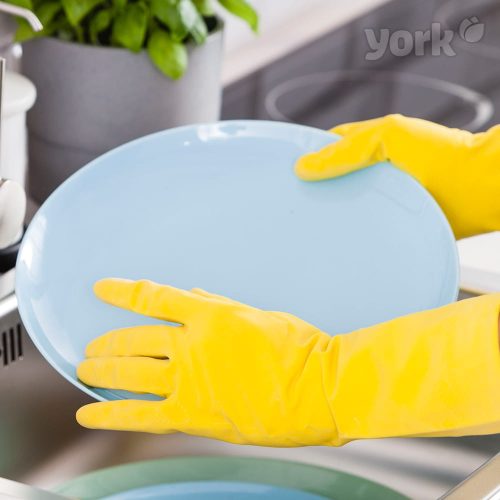 Latex háztartási kesztyű L 1 pár - YORK - CLEAN HOUSE