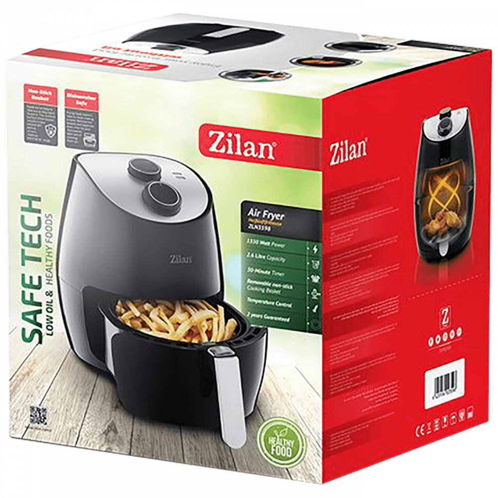 Zilan ZLN3598 Forrólevegős sütő, air fryer, 1350 W, 2,6 liter termék 2. képe