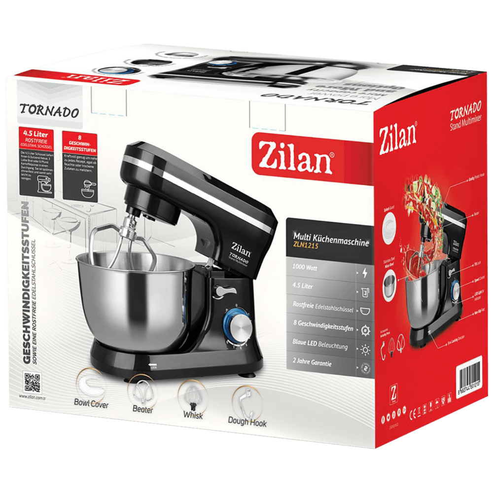 Zilan ZLN1215 Keverő tállal, 8 impulzus sebesség, 4,5 liter, 1000 W termék 2. képe