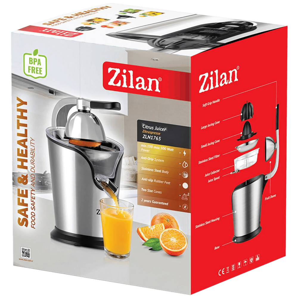 Zilan ZLN1765 Gyümölcscentrifuga - 100 - 500 W teljesítményű citrusfacsaró termék 2. képe