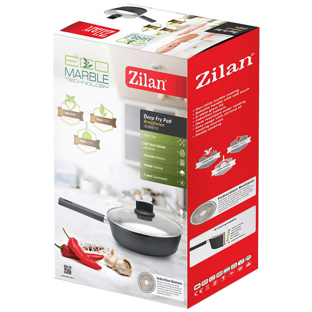 Zilan ZLN0874 Üvegtetős serpenyő 24cm termék 2. képe