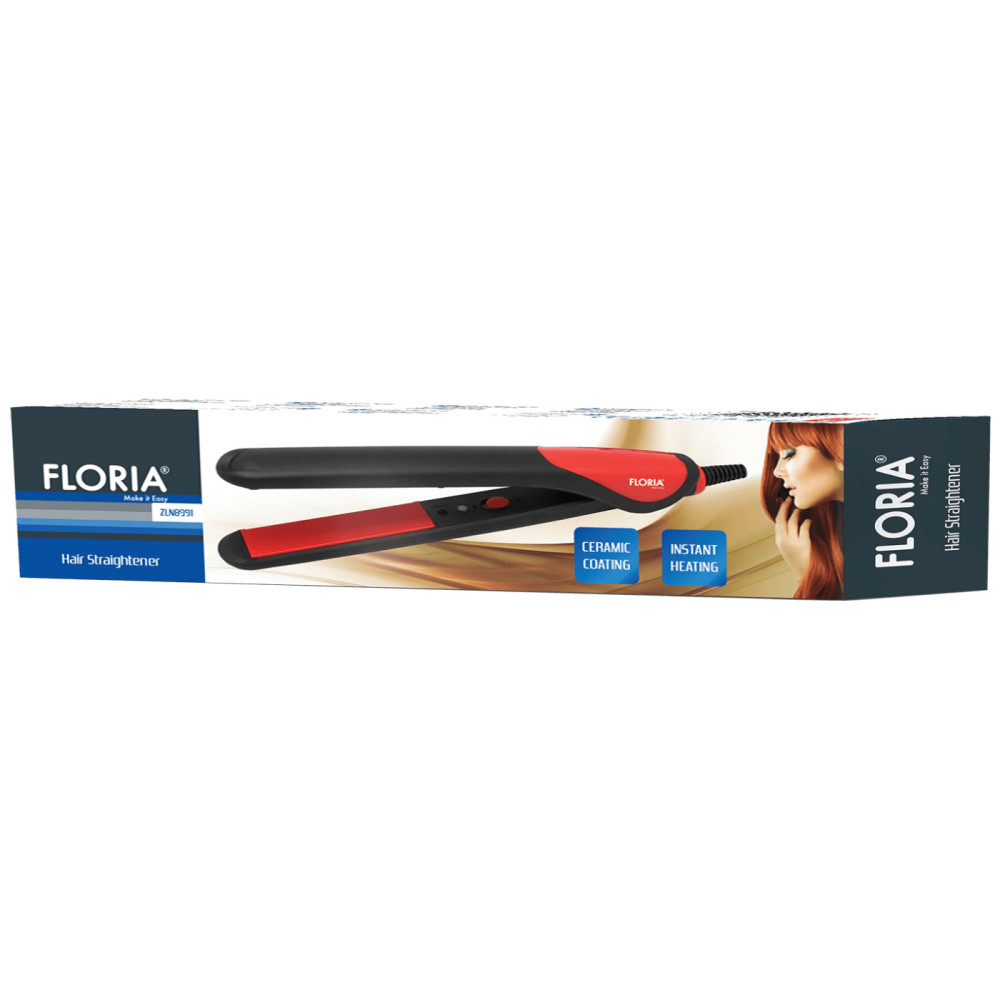 Floria ZLN8991 Hajvasaló, 25W, piros-fekete termék 2. képe