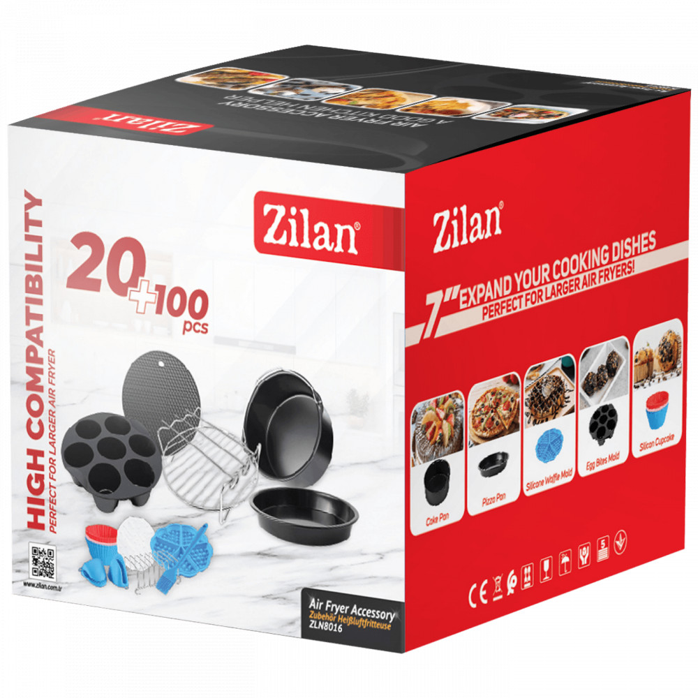 Zilan ZLN8016 Tartozékok forró levegős sütőhöz, 7" termék 2. képe