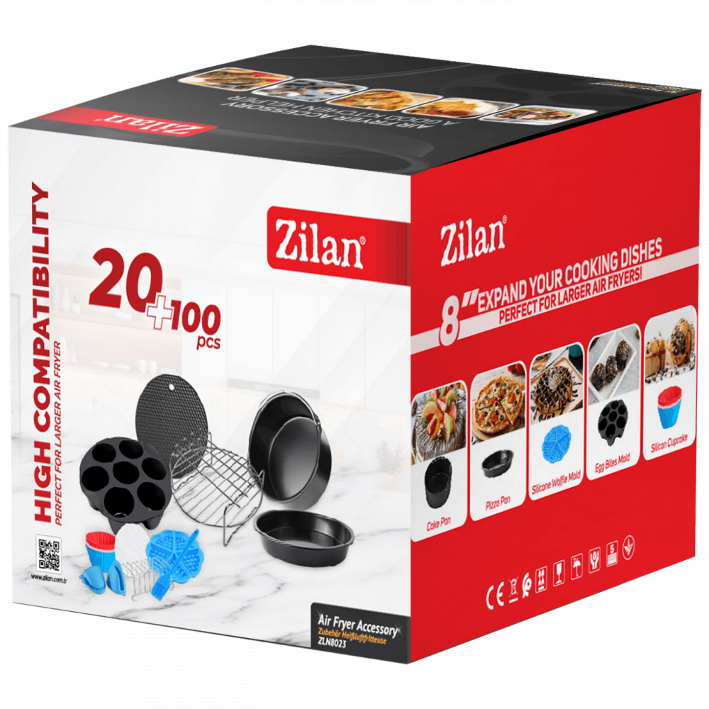 Zilan ZLN8023 Tartozékok forró levegős sütőhöz, 8" termék 2. képe