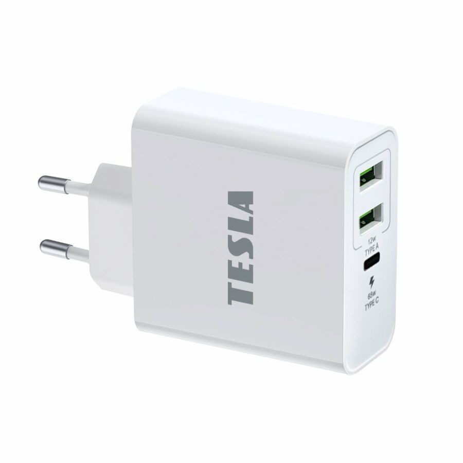 TESLA Device PA65 - USB - C töltőadapter 65W 3 az 1-ben termék 2. képe