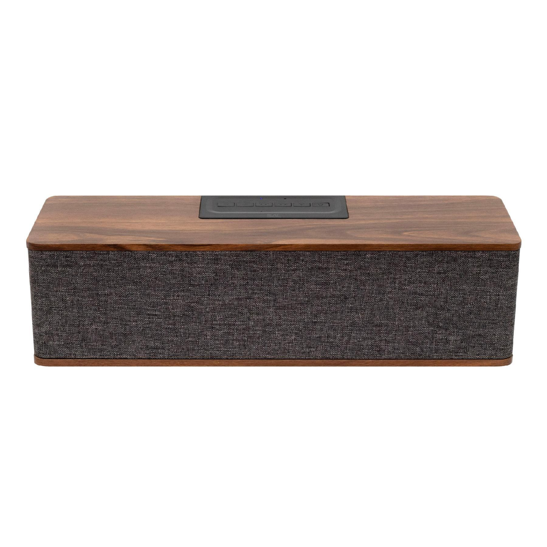 SAL RRT7 sztereó retro hangszóró, vezeték nélküli, 2x5W, FM rádió, Bluetooth, beépített akkumulátor termék 2. képe