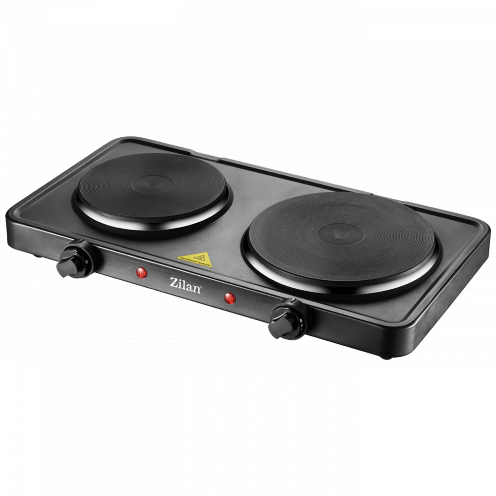 Zilan ZLN2181 (ZLN2180/BK) Elektromos tűzhely, 2 lapos - 15,5/18,5 cm, 2500 W, fekete
