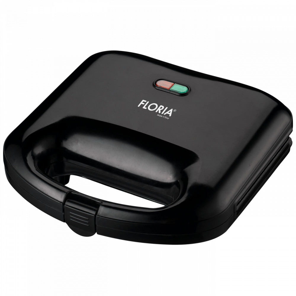 Floria ZLN0829 BK Szendvicssütő, LED kijelző, 750 W, fekete akciós termékkép 1
