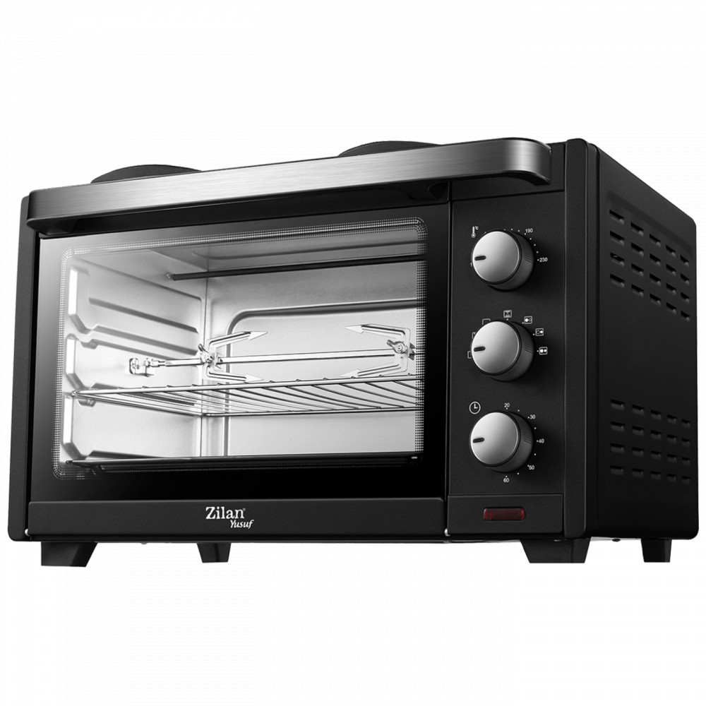Zilan ZLN0997 Mini sütő grillel, űrtartalom 28 l, 3200 W, fekete akciós termékkép 1