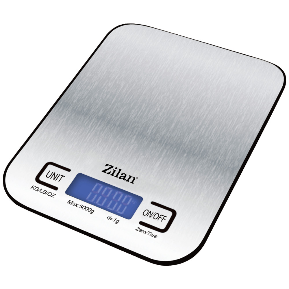 Zilan ZLN2984 Konyhai mérleg, 5 kg-ig, INOX akciós termékkép 1