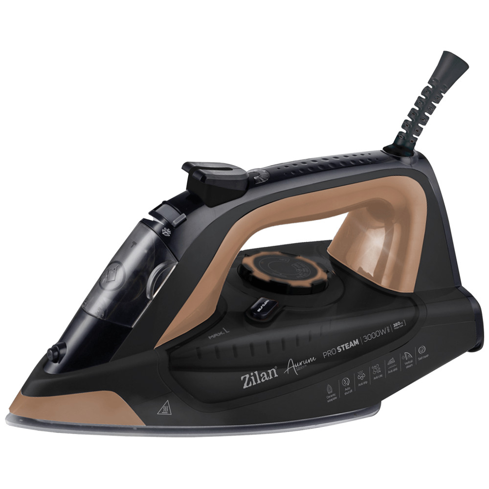 Zilan ZLN4247 Gőzölős vasaló, 3000W, Aurum Touch - Pro Steam Iron akciós termékkép 1
