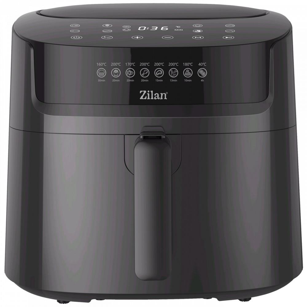 Zilan ZLN7999 Forrólevegős sütő, digitális, 1800W, 6,5 L - fekete akciós termékkép 1