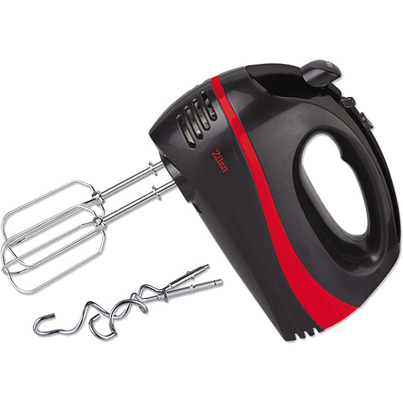 Zilan ZLN8402 Kézi keverő - 5 sebesség - turbó - 300W - fekete/piros akciós termékkép 1