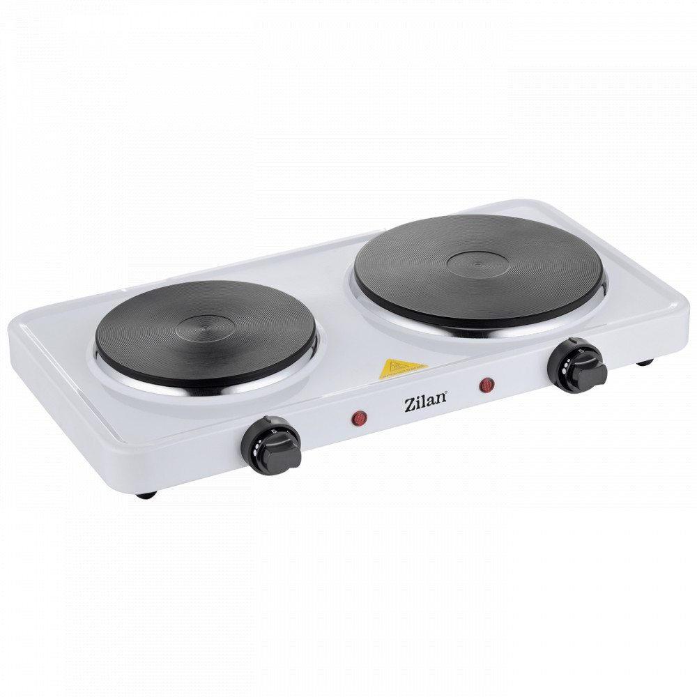 Zilan ZLN2180 Elektromos főzőlap, 2 lapos - 15,5/18,5cm - 2500W - fehér 