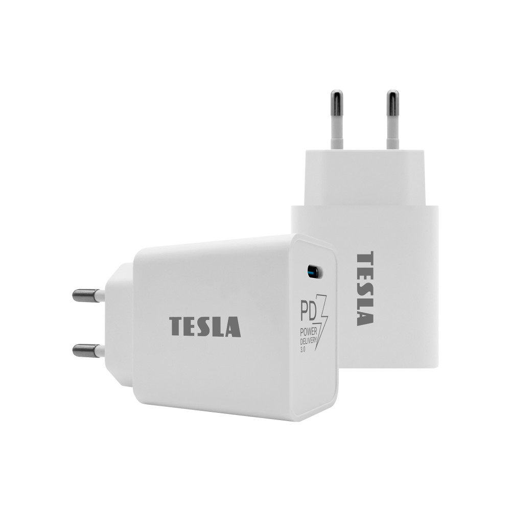 TESLA Power Charger T100 20W (fehér) - gyorstöltő akciós termékkép 1