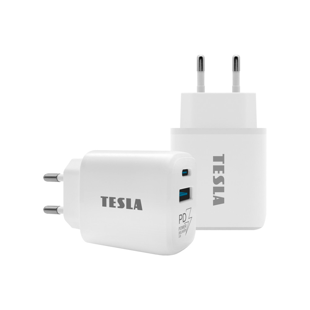 TESLA Power Charger T220 25W (fehér) - gyorstöltő akciós termékkép 1